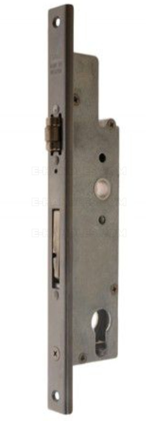 SOBINCO / REYNAERS 8611-U22-30 - PZ 92 mm, dormas 30 mm, czoło U 22 mm - zamek zapadkowo-zasuwkowy do profili metalowych